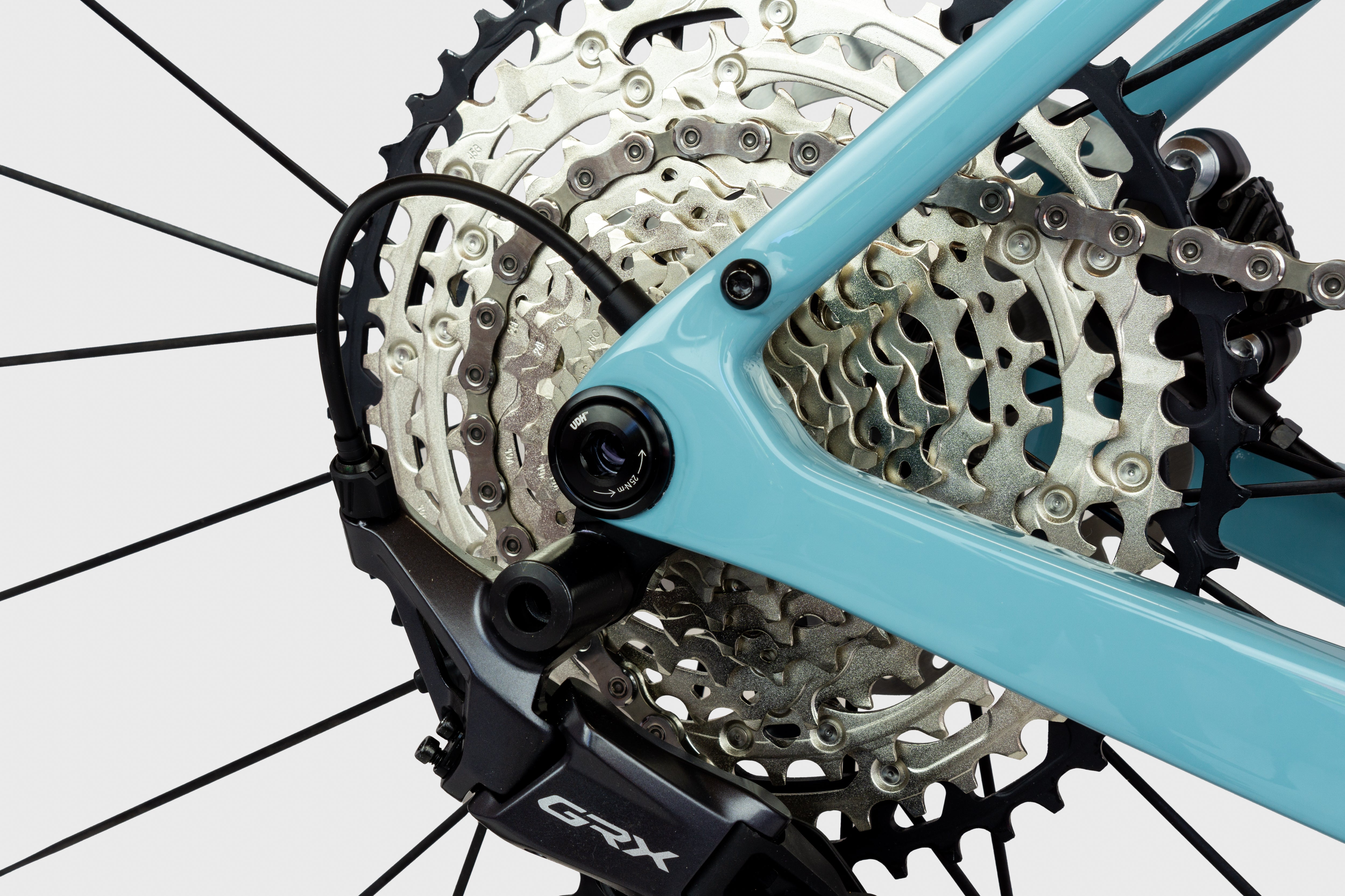Gravel bike rear derailleur clearance
